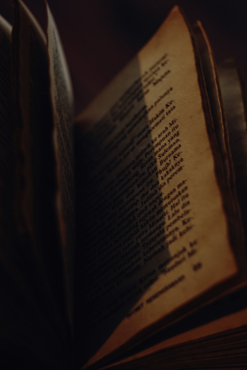 Ein aufgeschlagenes altes Buch mit vergilbten Seiten und handschriftlichem Text.